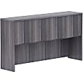 Lorell® Laminate Desk Hutch, 36"H x 66"W x 15"D, Weathered Charcoal