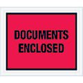 Tape Logic® Preprinted Packing List Envelopes, Documents Enclosed, 10" x 12", Red, Case Of 500