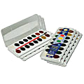 Prang® Semi-Moist Washable Watercolor Sets, 1 Oz, Assorted Colors, 16 Colors Per Set, Pack Of 6 Sets