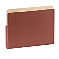 SJ Paper Red Wallet Expanding Pockets, Letter Size, 3 1/2" Expansion, 35% Recycled, Box Of 50