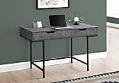 Monarch Specialties Pollard 48"W Computer Desk, Gray Stone/Black