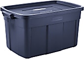 Rubbermaid Roughneck 31 Gallon Storage Box Tote, Dark Indigo