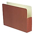 SJ Paper Red Wallet Expanding Pockets, Legal Size, 3 1/2" Expansion, 35% Recycled, Box Of 50