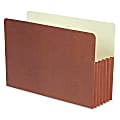 SJ Paper Red Wallet Expanding Pockets, Legal Size, 5 1/4" Expansion, 35% Recycled, Box Of 25