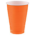 Amscan 436811 Plastic Cups, 12 Oz, Orange Peel, 50 Cups Per Pack, Case Of 3 Packs