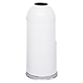 Safco® Open Top Dome Receptacles, 15 Gallons, White 1 thumbnail image