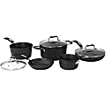 THE ROCK™ By Starfrit® 8-Piece Aluminum Nonstick Cookware Set With Bakelite® Handles, Black 1 thumbnail image