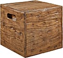 Powell Munroe Crate Side Table, 17”H x 18”W x 18"D, Ash 1 thumbnail image