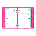 Filofax® Domino Patent Personal Organizer With 2-Page Planner, 6 3/4" x 3 3/4", 2015, Pink