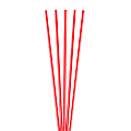 Goldmax Slim Plastic Sip 'n Stir Sticks, 5 1/4", Red, Pack Of 10,000