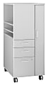 BBF Sector Right Storage/File Locker, 53"H x 23 1/2"W x 23 1/2"D, Silver, Premium Installation Service