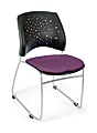 OFM Stars And Moon Stack Chairs, Plum, Set Of 4
