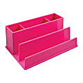 Desk Candy Desk Organizer, 10" x 6" x 4", Popsicle Pink