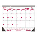 2024 Brownline® Monthly Desk Pad Calendar, 22" x 17", January To December 2024 , C1731