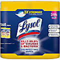Lysol® Disinfecting Wipes, Lemon & Lime Blossom® Scent, 7" x 7.25", 80 Sheets Per Canister, Case Of 2 Canisters 1 thumbnail image