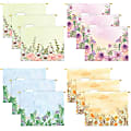 Global Deluxe Designer Printed Hanging File Folders, 1/5 Cut, Letter Size, Assorted Watercolor Floral, Pack Of 12 Folders 1 thumbnail image