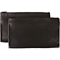 Business Source Carrying Case (Wallet) Money, Receipt, Office Supplies, Check, Black, Polyvinyl Chloride (PVC) Body, 6"H x 11"W, 2 Pack 1 thumbnail image