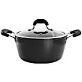 Kenmore Arlington Dutch Oven With Lid, 4.5 Qt, Black