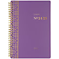 2024-2025 Cambridge® WorkStyle® Balance Weekly/Monthly Academic Planner, 5-1/2" x 8-1/2", Purple Swirl, July 2024 To June 2025, 1606-200A-19