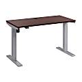 Move 40 Series by Bush Business Furniture Electric 48"W-Adjustable Standing Desk, 48" x 24", Hansen Cherry/Cool Gray Metallic, Standard Delivery 1 thumbnail image