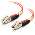 C2G LC-LC 62.5/125 OM1 Duplex Multimode Fiber Optic Cable (Plenum-Rated) - Patch cable - LC multi-mode (M) to LC multi-mode (M) - 2 m - fiber optic - duplex - 62.5 / 125 micron - OM1 - plenum - orange