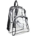 Eastsport Clear PVC Backpack, Black 1 thumbnail image