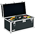 Vaultz® Locking Tool Storage Box, 11 1/2" x 20 1/4" x 10 1/2", Black