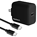 Naztech 20-Watt Power Delivery USB-C Wall Charger And USB-C To USB-C Cable, 4', Black 1 thumbnail image