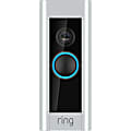 Ring Video Doorbell Pro, 4.5" x 1.85"W x 0.8"D, Satin Nickel 1 thumbnail image