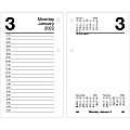 AT-A-GLANCE® Daily Loose-Leaf Desk Calendar Refill, 3-1/2" x 6", January To December 2022, E7175022