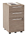 Realspace® Trezza 19"D Vertical 3-Drawer Mobile File Cabinet, Light Oak 1 thumbnail image