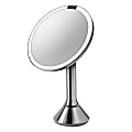 simplehuman Round Sensor Mirror, 8", Silver 1 thumbnail image