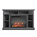 Ameriwood™ Home Overland Electric Corner Fireplace TV Stand For 50” TVs, Gray
