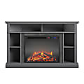 Ameriwood™ Home Overland Electric Corner Fireplace TV Stand For 50” TVs, Gray 1 thumbnail image