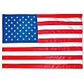 Advantus Heavyweight Nylon Outdoor U.S. Flag - United States - 96" x 60" - Heavyweight, Grommet, Durable - Nylon, Brass - Red, White, Blue