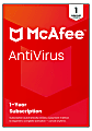 McAfee® AntiVirus Internet Security Software, For 1 Device, 1-Year Subscription with Auto-Renewal, For Windows®, Product Key, MAB41EOD1RAAM 1 thumbnail image