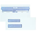 Quality Park® #8 Reveal-N-Seal® Business Security Double-Window Envelopes, Left Windows (Top/Bottom), White, Box Of 500