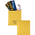 Quality Park Redi-Strip Bubble Mailers with Labels - Bubble - 7 1/2" Width x 9 1/2" Length - Peel & Seal - 10 / Box - Kraft 1 thumbnail image