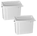 Alpine Sanitary Napkin Receptacles, 10" x 9" x 5", White, Pack Of 2 Receptacles 1 thumbnail image