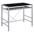 Office Star™ Zephyr 36"W Computer Desk, Silver/Black