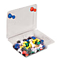 Gem Office Products Pushpin Caddies, 3/8", Assorted Colors, Pack of 40 1 thumbnail image
