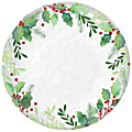 Amscan 431228 Christmas Holly Round Melamine Platters, 14", Multicolor, Set Of 2 Platters 1 thumbnail image