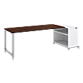 BBF Momentum 72" Desk With 30" Storage, 29 1/2"H x 79 1/2"W x 36"D, Mocha Cherry, Standard Delivery Service