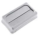 Rubbermaid Commercial Slim Jim Container Swing Lid - Rectangular - Plastic - Gray - 1 Each 1 thumbnail image