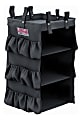 Suncast Commercial 3-Sided Housekeeping Bag With Shelves, 29-13/16"H x 15-13/16"W x 12-1/2"D, Black 1 thumbnail image