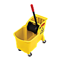 Rubbermaid® Bucket And Wringer Combination, 31 Quarts, Yellow 1 thumbnail image