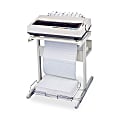 Balt JPM Adjustable Steel Printer Stand, 27"H x 35"W x 29"D, Light Gray