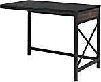 Sauder® Foundry Road 42"W Commercial Desk Return, Carbon Oak 1 thumbnail image