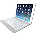 ZAGG ZAGGkeys Keyboard/Cover Case for iPad Air - White, Silver