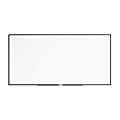 U Brands Magnetic Dry-Erase Board, 95" x 47", Black Aluminum Frame